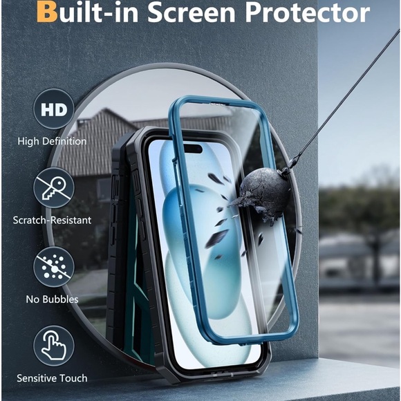 New Apple iPhone Shockproof Protection Hard Phonecase Dual Layer Matte - Picture 3 of 8